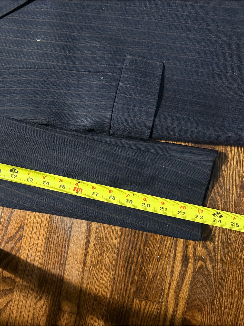 Dior Men's Vintage Black Pinstriped Sport Coat Blazer - Picture 10 of 11